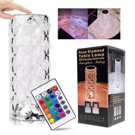 مصباح كريستال بعدة ألوان