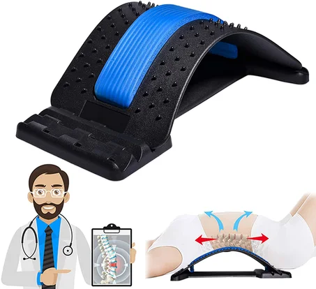 Back Stretching Device,Back Massager for Bed & Chair  جهاز شد الظهر ، جهاز مساج الظهر للسرير والكرسي