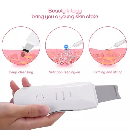 Ultrasonic Skin Scrubber   جهاز لتقشير البشرة العميق بالموجات فوق الصوتية
