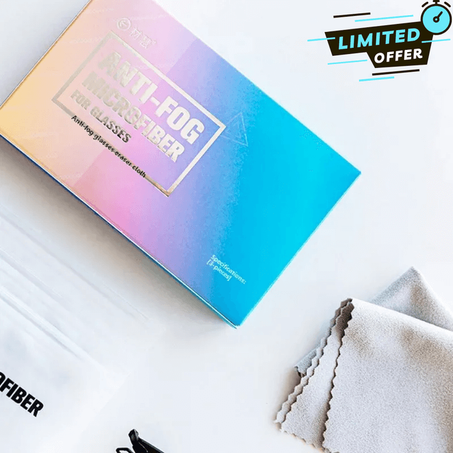 مناديل تنظيف النظارات مضادة للضباب وقابلة للإعادة الاستخدام  ANTI-FOG MICROFIBER™