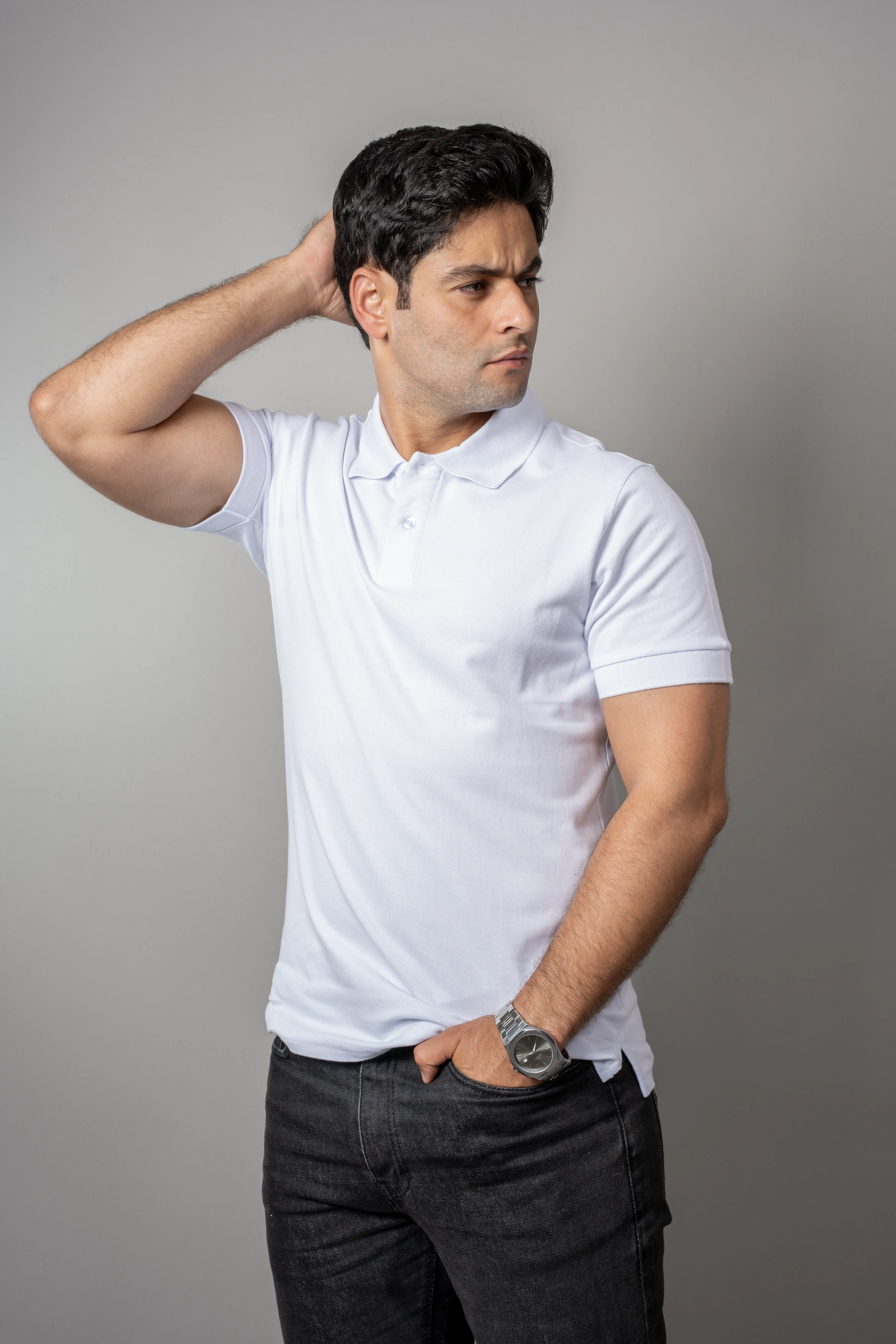 White Polo T-Shirt