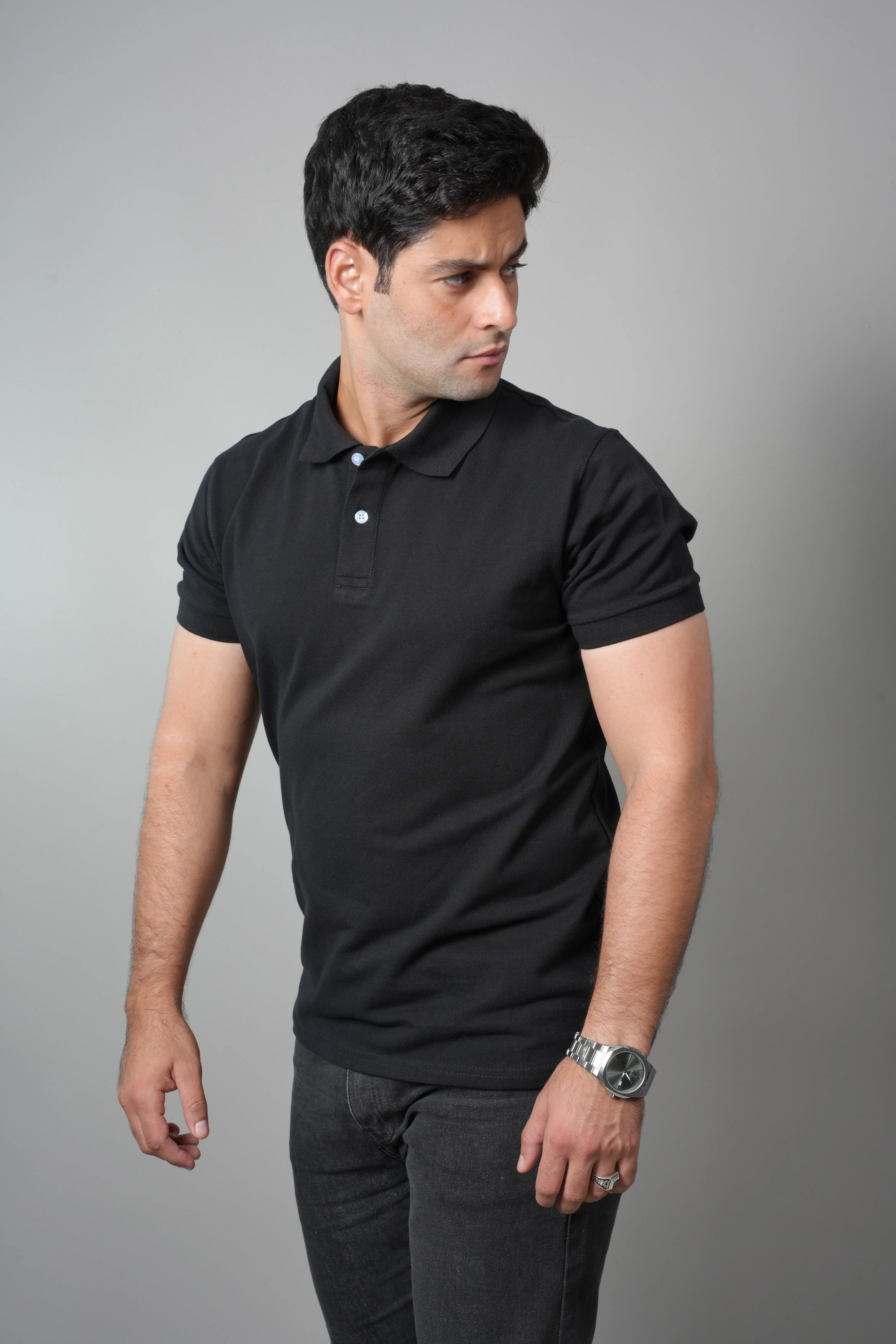 Black Polo T-Shirt