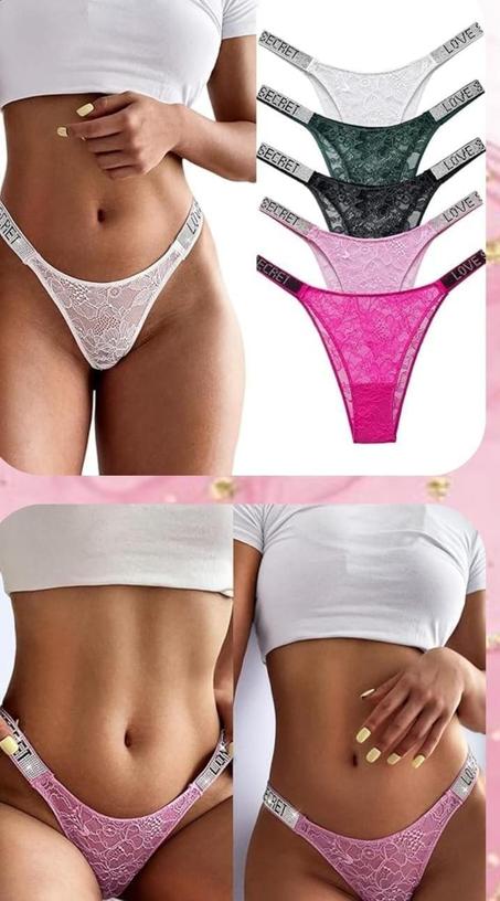 💋 ملابس النوم المثيرة  باك مكون من 4 سترينغ من نوع ممتاز غي179 درهم فقط تألقي بثقة وجاذبية💋