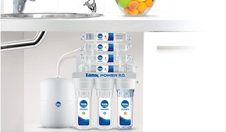فلتر تانك باور بلس الجديد 7 مراحل R.O بتقنية التناضح العكسي مع كل الشمعات