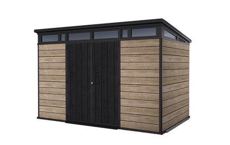 Signature 11x7 Storage Shed - Ashwood Brown