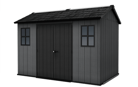 Newton 11x7.5 Storage Shed - Graphite