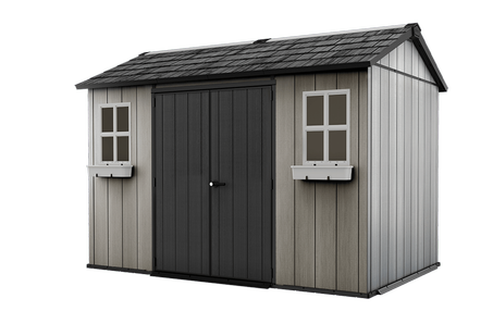 Oakland 11x7.5 Storage Shed - Grey