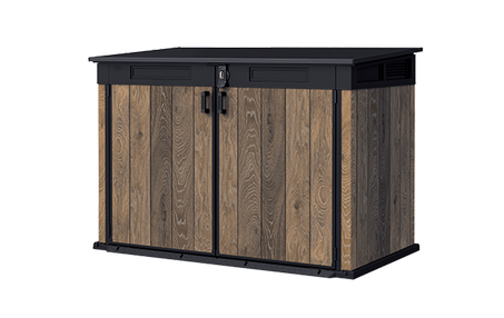 Signature Horizontal Storage Shed - Walnut Brown