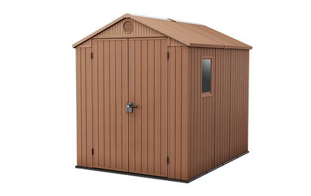 Darwin 6x8 Storage Shed - Brown