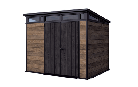 Signature 9x7 Storage Shed - Walnut Brown