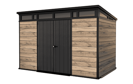 Signature 11x7 Storage Shed - Pine Brown