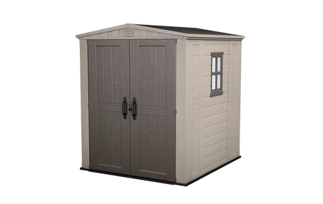 Factor 6x6 Storage Shed - Brown