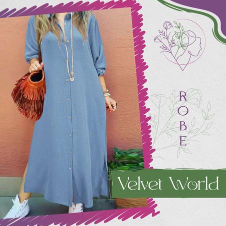 Robe Bleu Clair Chic