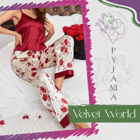 Pyjama fleuri à bretelles fines