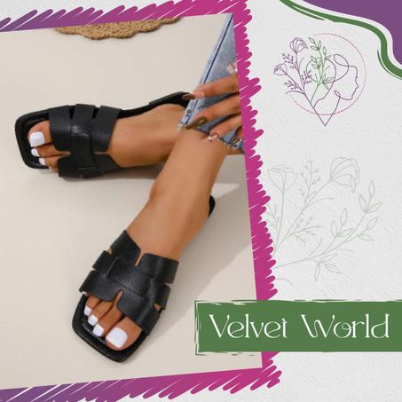 Sandales plates à bout carré – printemps/été