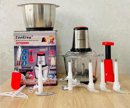 الهاشوار الألماني الجديد 2كؤوس انوكس وزجاج (3L)بقوة 2000w