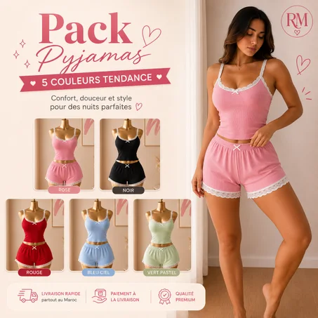 Pack - Pyjamas dentelle 🎀