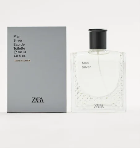 ZARA MAN SILVER 100 ML EDITION LIMITÉE
