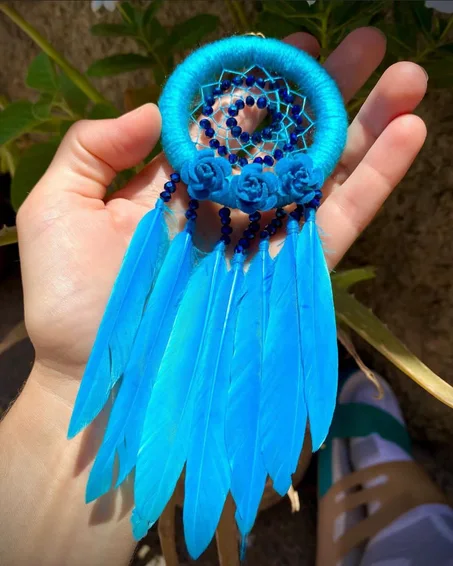 Attrape-rêves avec plumes de Pigeon