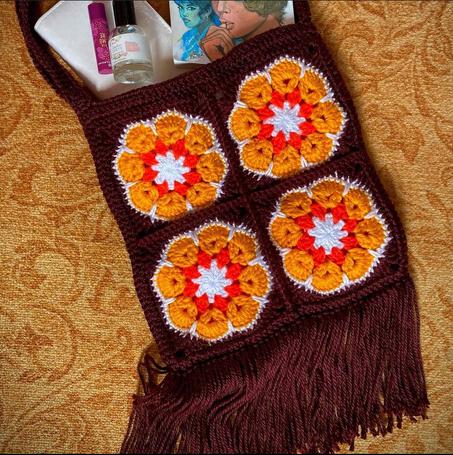 Totbag granny square en crochet