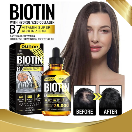 مصـل البيـوتين السـحري لنمـو الشـعـر