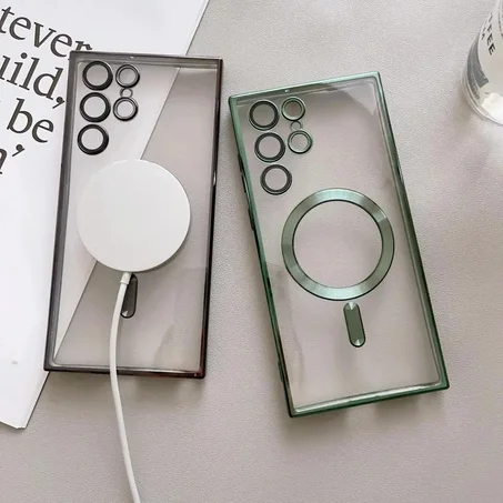 كفر جوال  سيليكون شفاف مقاوم للصدمات لهاتف سامسونج