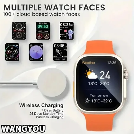 ساعه ذكيه مقاومه للماء للرجال والنساء  ( اسود )