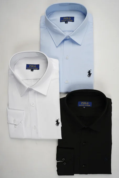 Pack Prestige – 3 Chemises Ralph Lauren 100% Coton