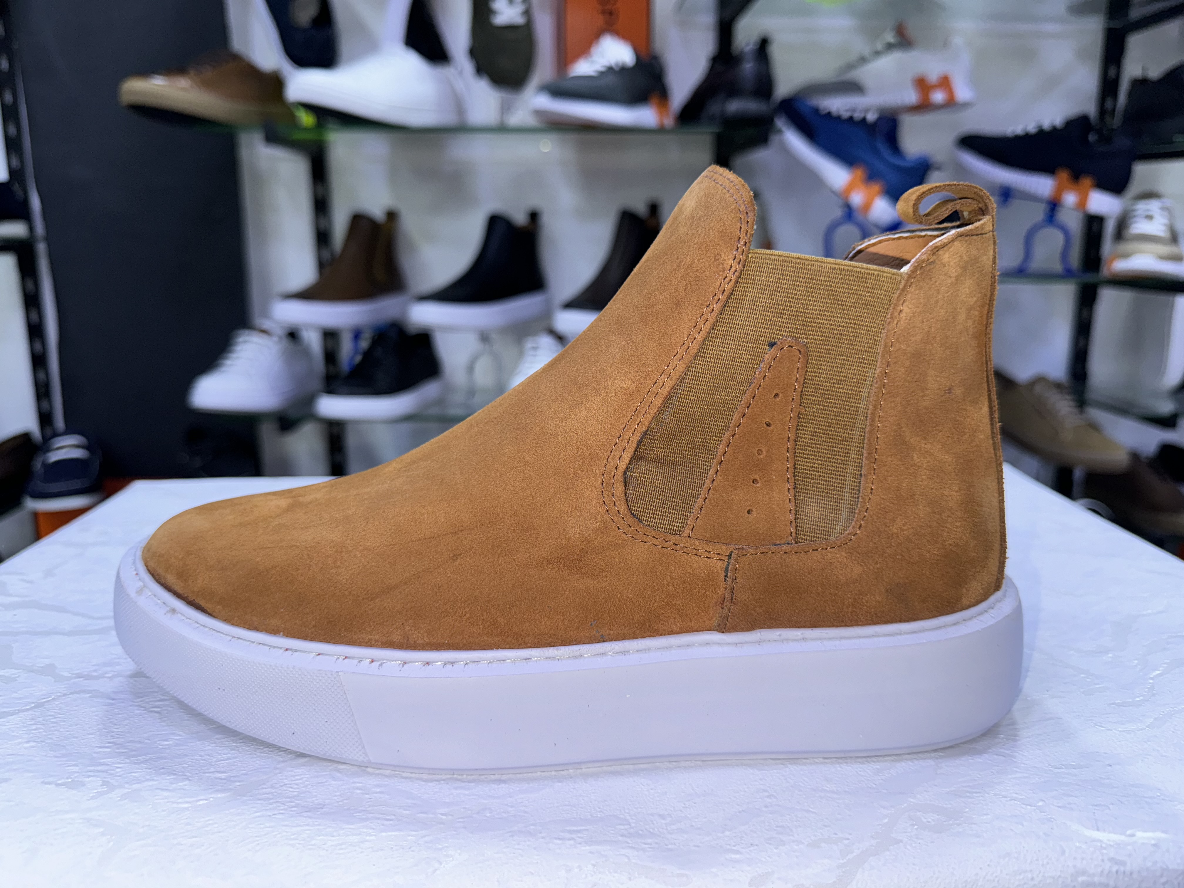 Baskets boots  Hommes 100 % cuir