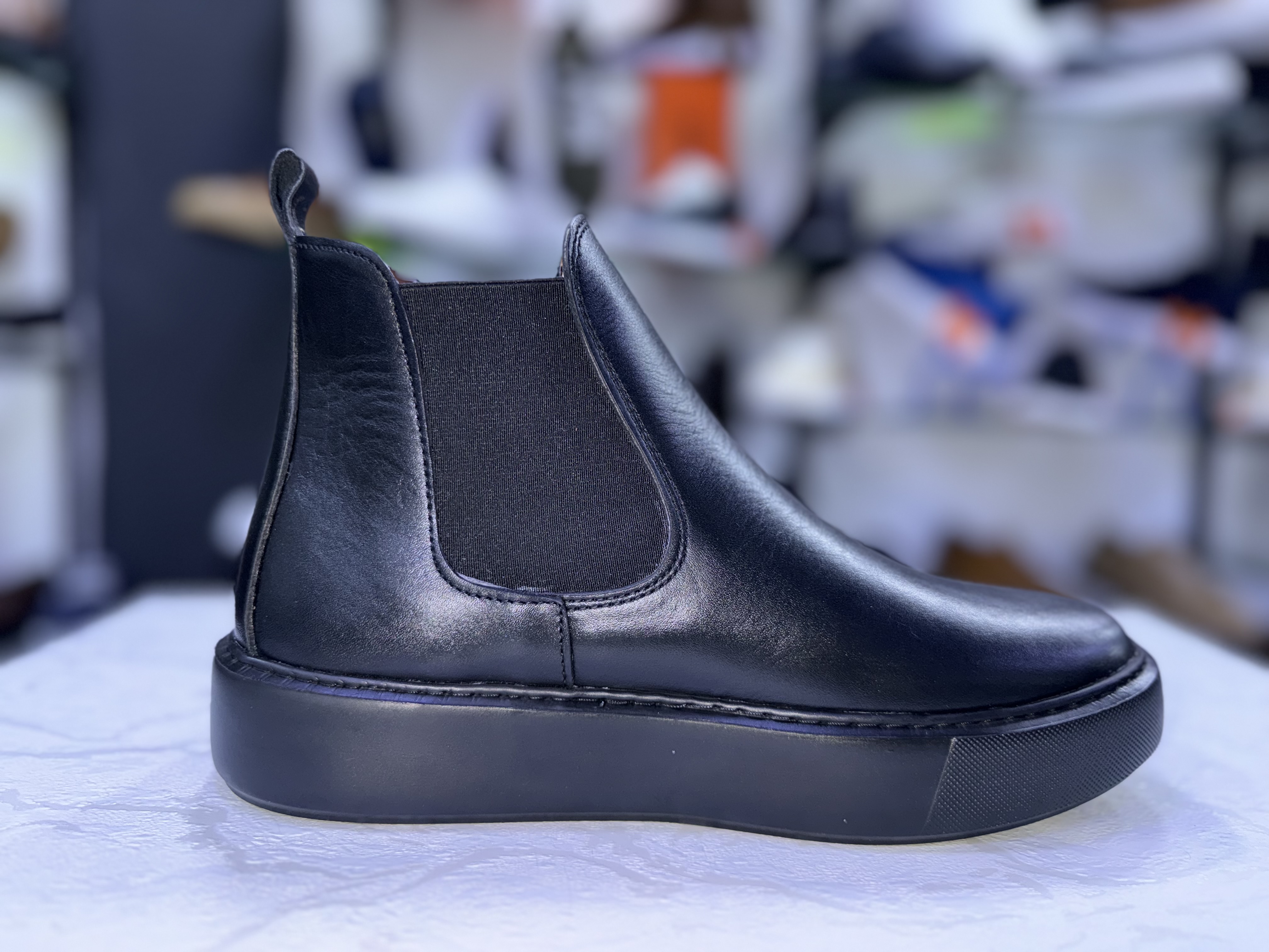Baskets boots  Hommes 100 % cuir