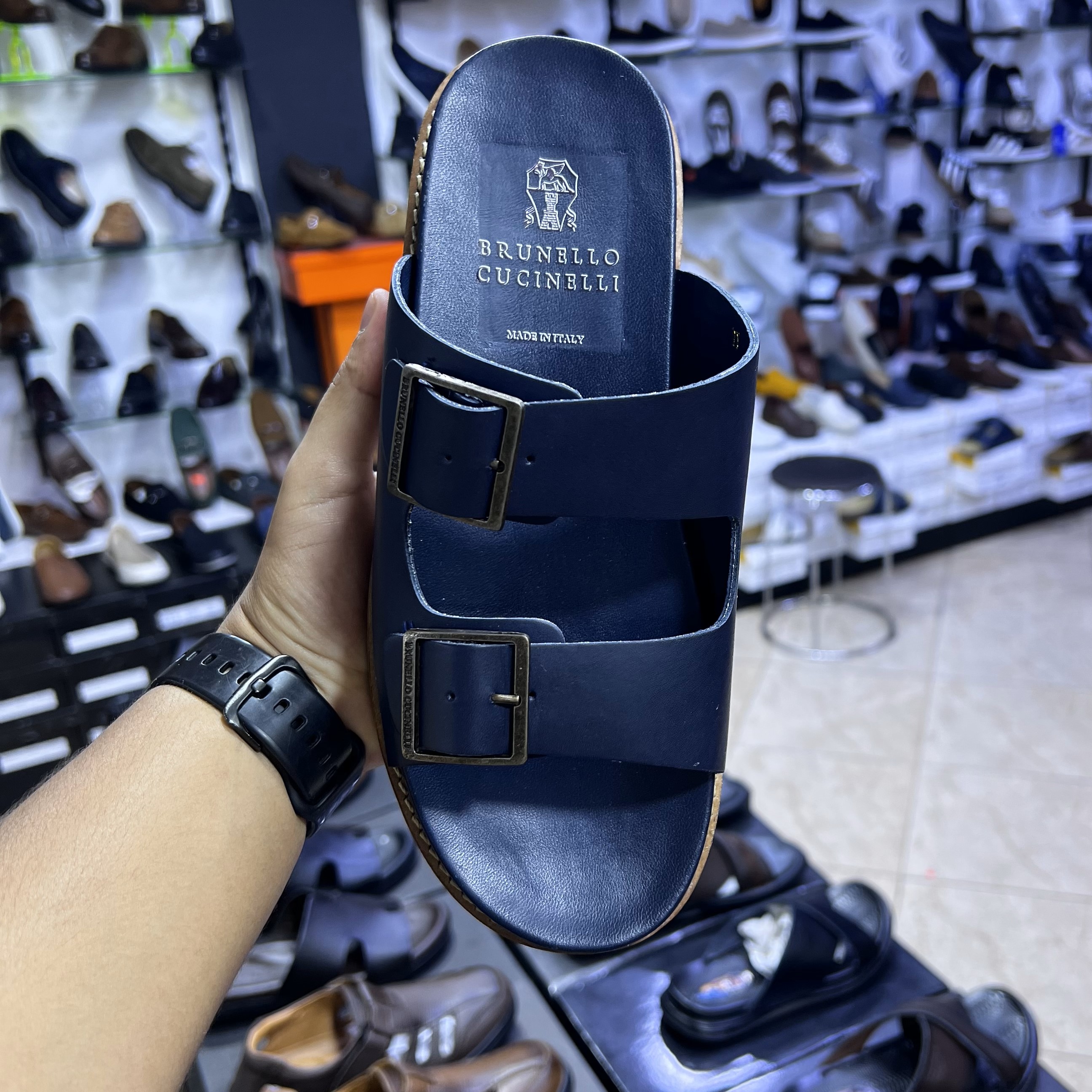 Sandale brunello cucinelli cuir