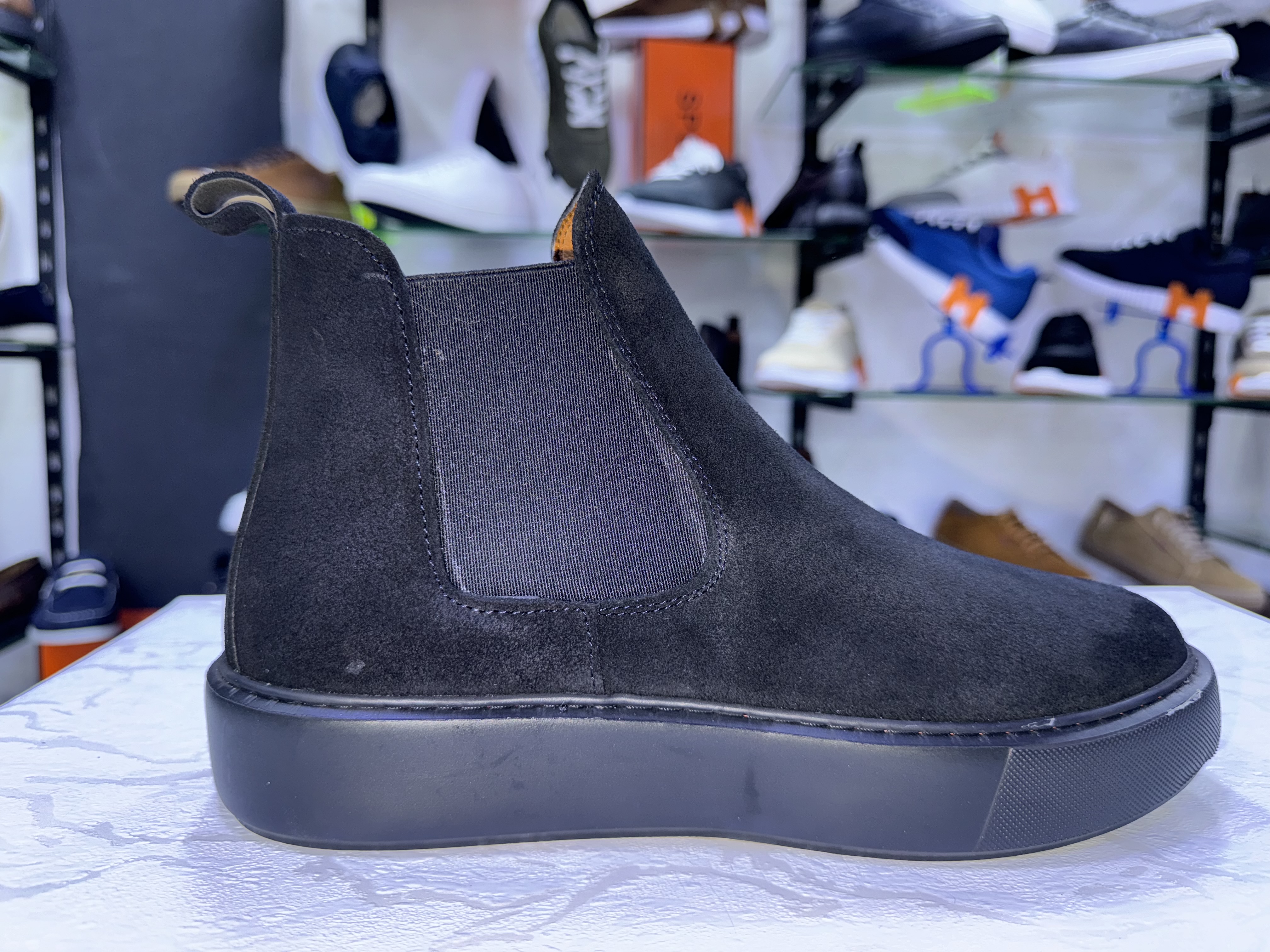 Baskets boots  Hommes 100 % cuir