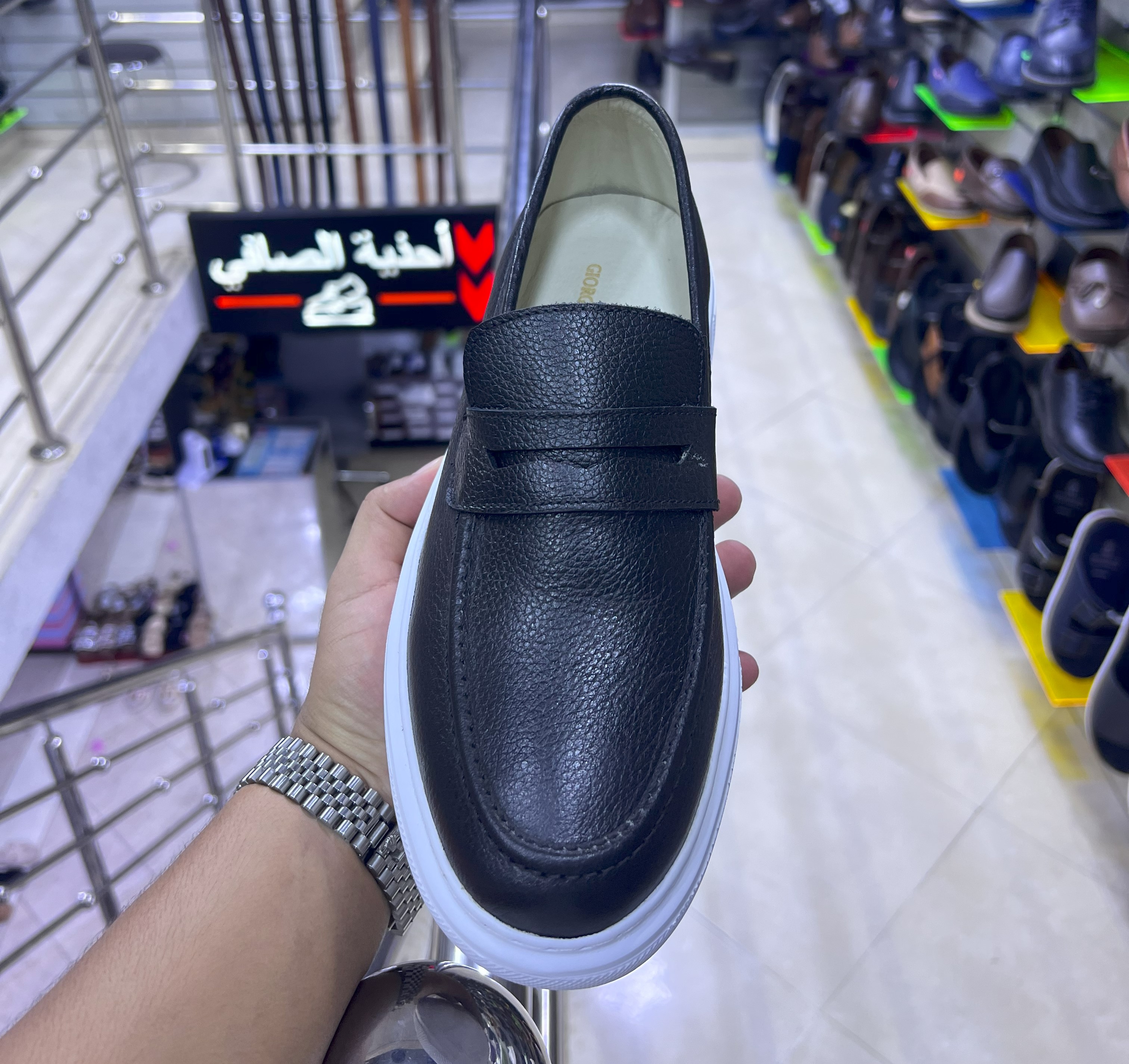 Baskets cuir 100%