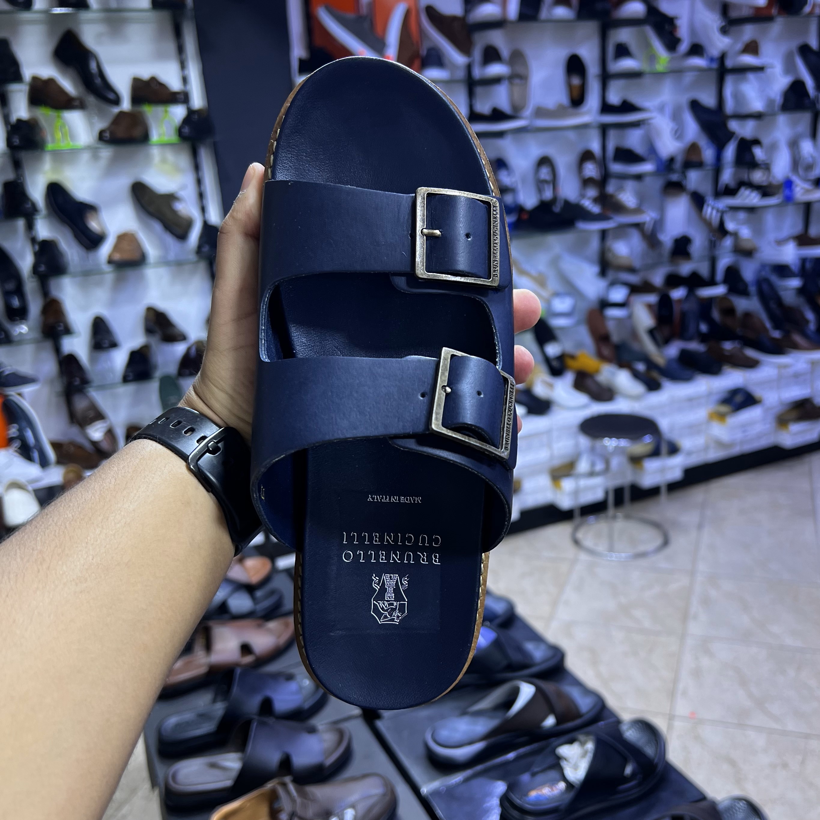 Sandale brunello cucinelli cuir