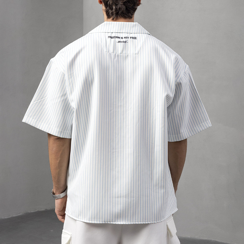 Blue Fang - Oversized Cuban Shirt