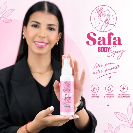 ✨ Safa Body Spray - بخاخ الجسم للعناية بالبشرة المعرضة للحبوب