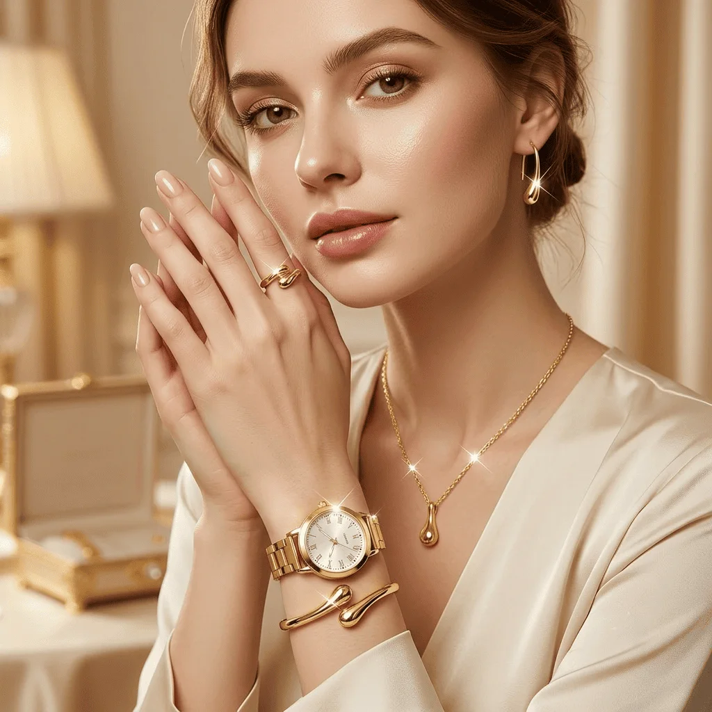 Aurora Gold jewelry set