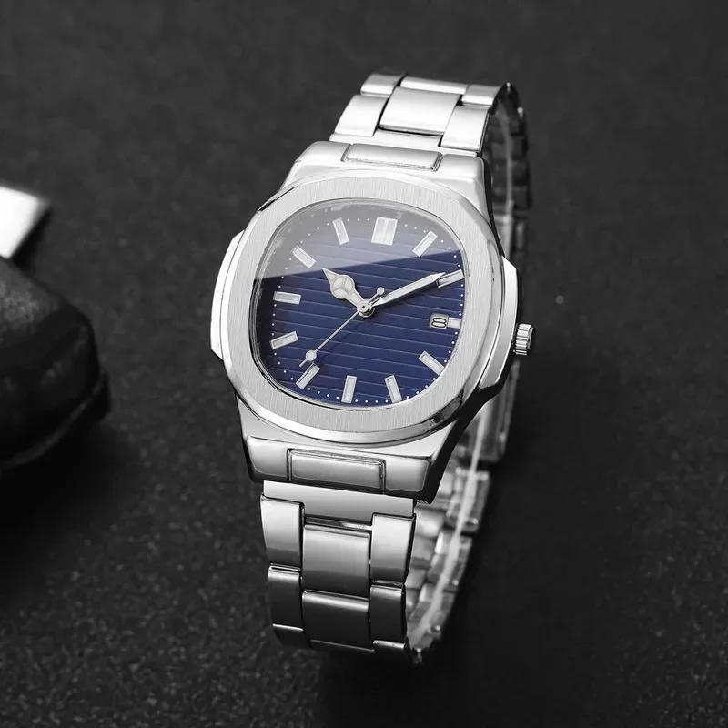 SPARTA ⚔️ Set Homme 4 Pièces · Montre Cadran Bleu + Gourmette, Pendentif & Bague - SN