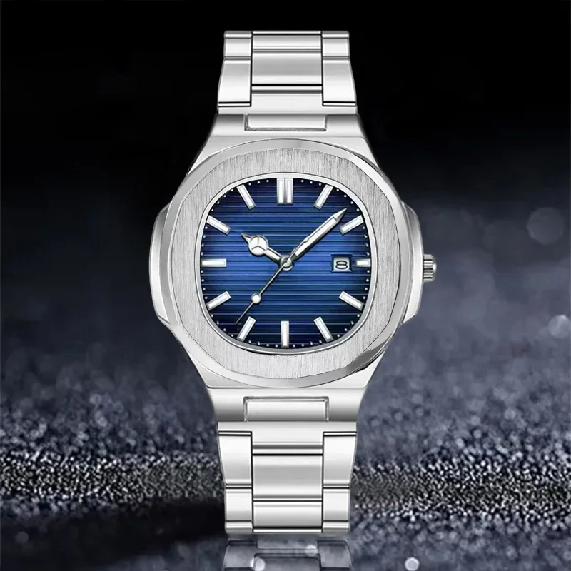 SPARTA ⚔️ Set Homme 4 Pièces · Montre Cadran Bleu + Gourmette, Pendentif & Bague - SN