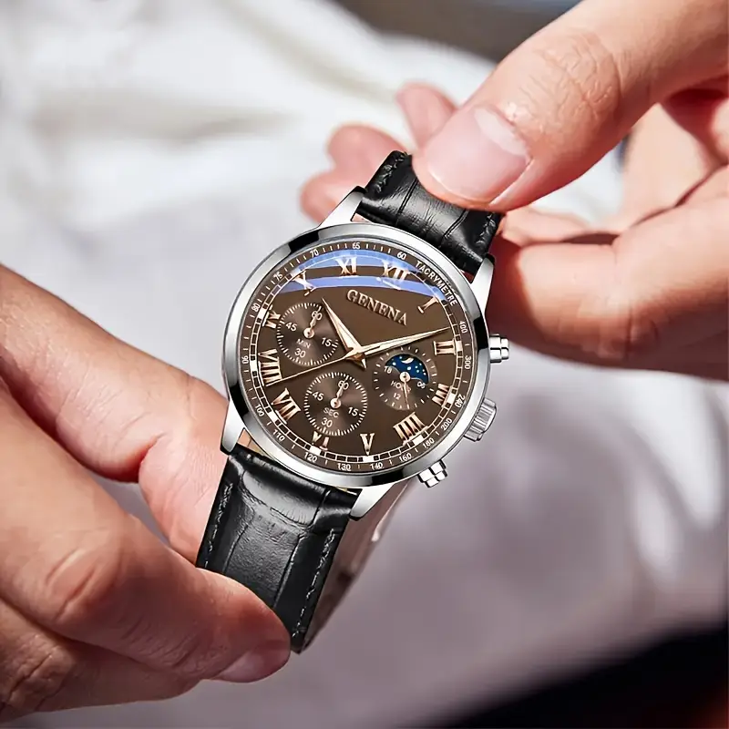 Ensemble de deux Montres Quartz Homme – Luxe et Élégance