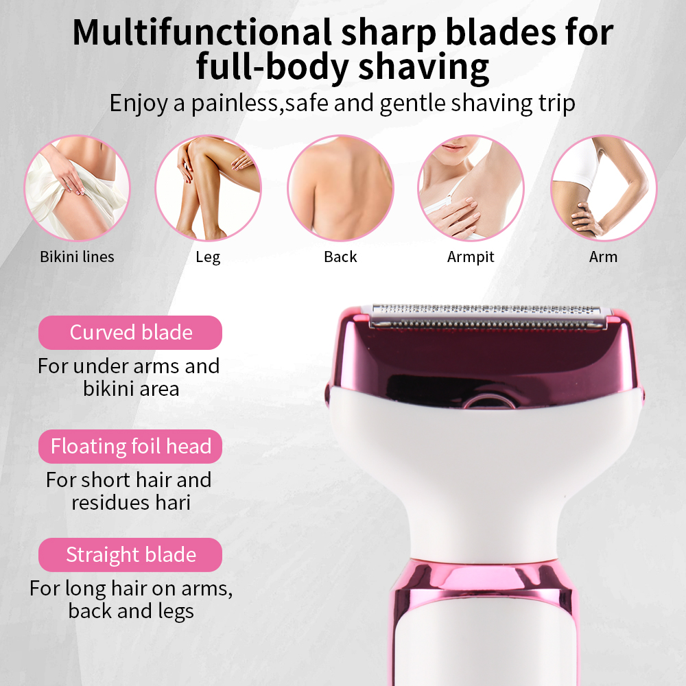 🌸 Soin Complet pour Femme- Tondeuse Électrique Rechargeable 4 en 1 –civ