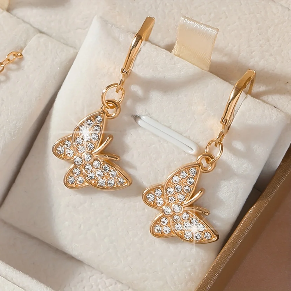 PAPILLA 🦋 Set Montre Dorée & Bijoux Papillon · 5 Pièces Femme - CG
