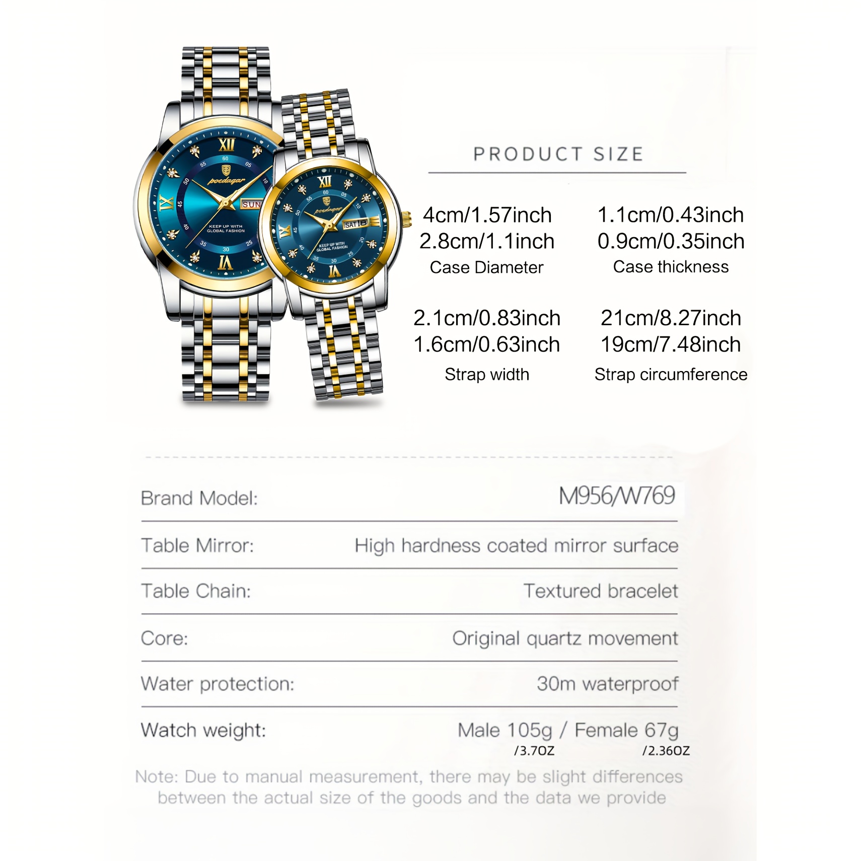 Royauté à Deux – Montre & Bijoux PEODAGAR CIV