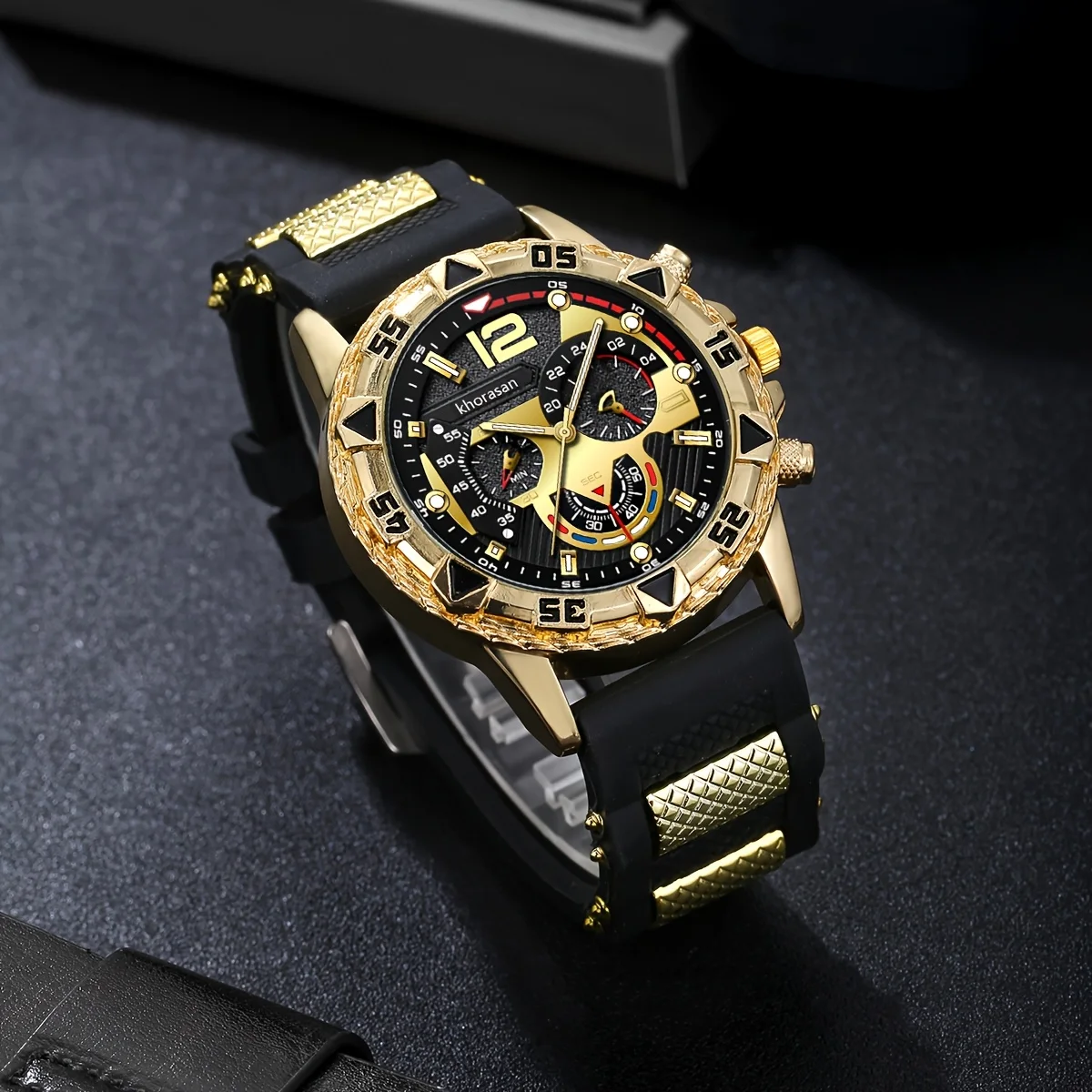 LEONIS 🦁 Set Homme 3 Pièces · Montre + Bracelet + Chaîne Lion - SN