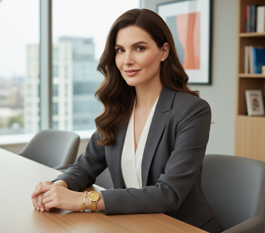 Ensemble Montre et Bracelet Doré Femme - Élégance Royale