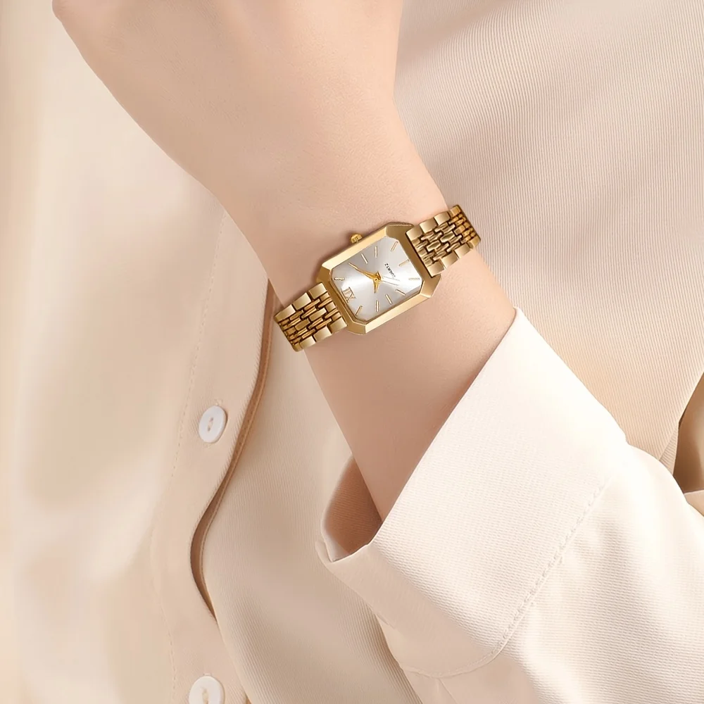 Ensemble Serena™ Élégance Dorée – Montre & Bijoux pour Femme