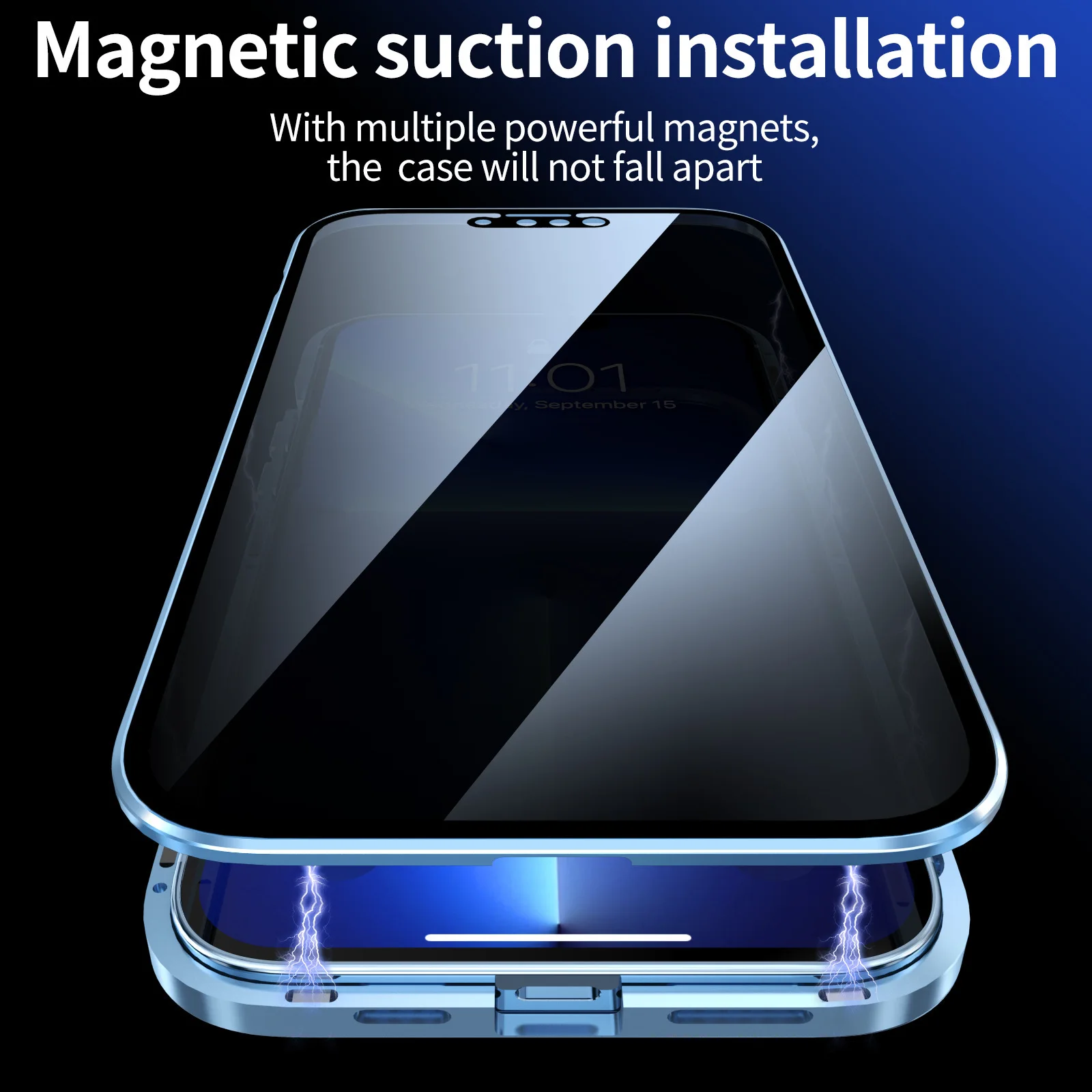 Coque de protection magnétique anti-espion
