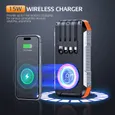 Batterie externe solaire 30 000 mAh