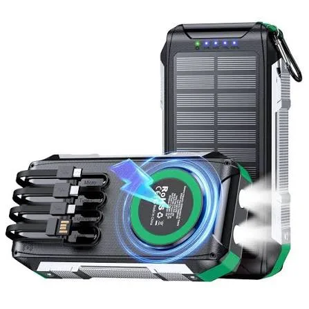 Batterie externe solaire 30 000 mAh
