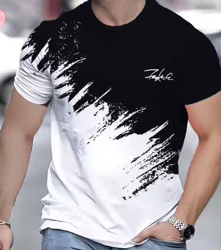 تي شيرت رجالي بأكمام قصيرة ورقبة دائرية كاجوال للاستخدام الخارجي تي شيرت للرجال ملابس الشارع الشهير قميص رياضي علوي تي شيرت ملابس كبيرة الحجم